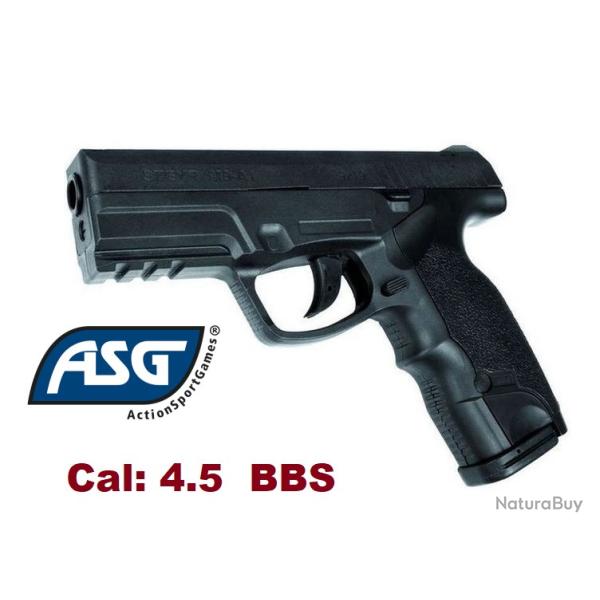 Pistolet STEYR  M9-A1  noir  ASG - Co2  Billes Acier Cal 4.5
