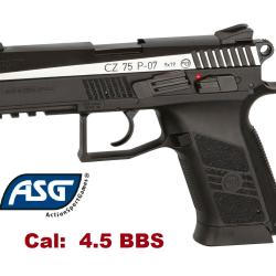 Pistolet CZ 75P-07 Duty BB MS DT  ASG - Co2  Billes Acier Cal 4.5