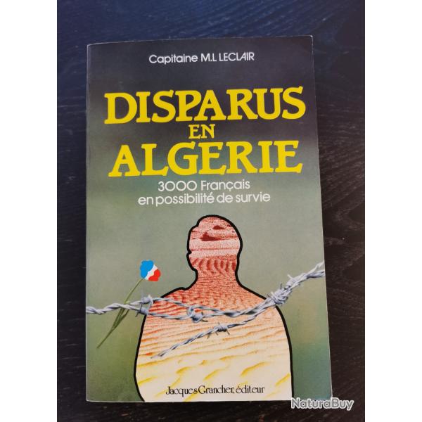 Livre "Disparus en Alg�rie"
