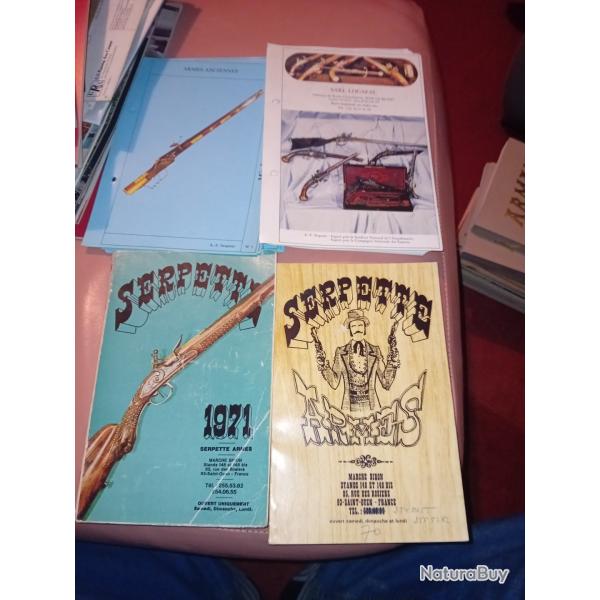 Lot de 4 catalogues SERPETTE 1971/76