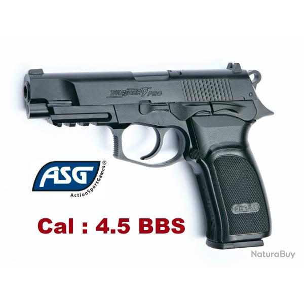 Pistolet Bersa Thunder 9 Pro Noir  ASG - Co2  Billes Acier Cal 4.5