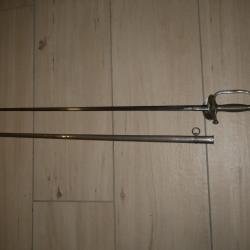 Ep&eacute;e de sous officier Rengag&eacute; mod&egrave;le 1887