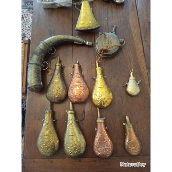 Lot poudri�res ancienne