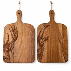 Planche &agrave; d&eacute;couper 100% personnalisable acacia