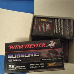 Winchester Subsonic 22 Lr par 10 bo&icirc;tes
