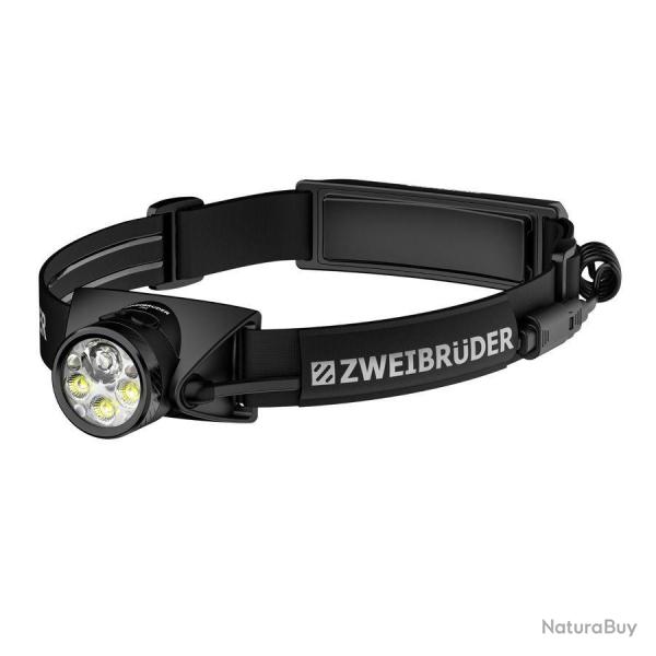 Zweibruder ZB7H Lampe Frontale Rechargeable 1200 lm - �clairage Puissant Outdoor & Chasse