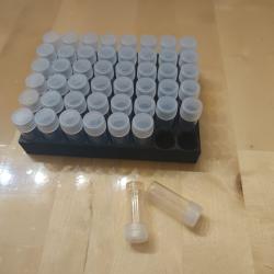 48 dosettes pour poudre noire (NEUF) + Porte dosettes (NEUF)