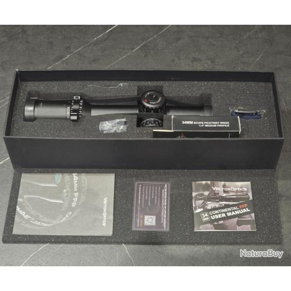 Lunette Vector Optics Continental X10 1-10x28 ED FFP 34 mm r�ticule VET-RAR