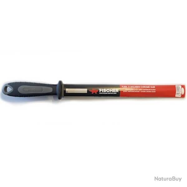 fusil d'aiguisage bi-mati�re ovale Fischer noir