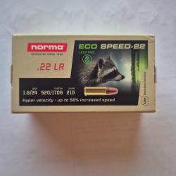 250 balles norma eco speed 22lr 520M/S 5boites de 50 neuves