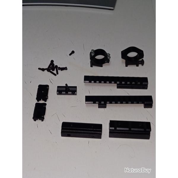 Lot de rails aluminium