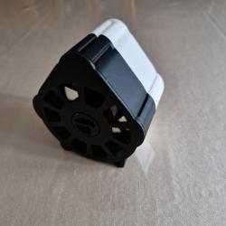 Lot de 2 distributeurs blanc et noir pour pastilles 19 mm ou 15 mm