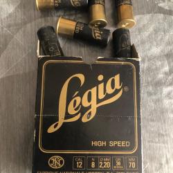 1 bo&icirc;te de 10 cartouches cal 12/70  Legia high speed plombs 8