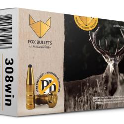 CART SANS PLOMB FOX BULLETS 308WIN FOX CLASSIC HUNTER 165 GR (PAR BOITE DE 20)