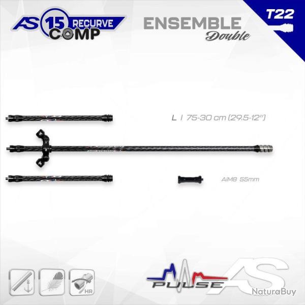 ARC SYSTEME - Kit PULSE RECURVE COMP 15 L 15 : 75-30cm (29.25-12")