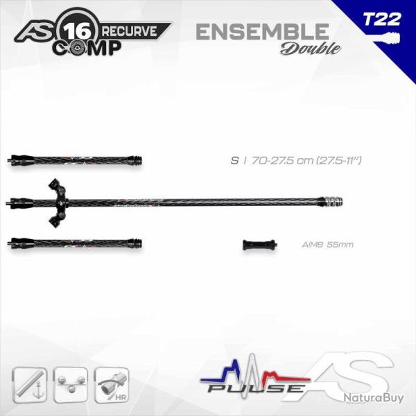 ARC SYSTEME - Kit PULSE RECURVE COMP 16 S 16 : 70-27.5cm (27.5-11")