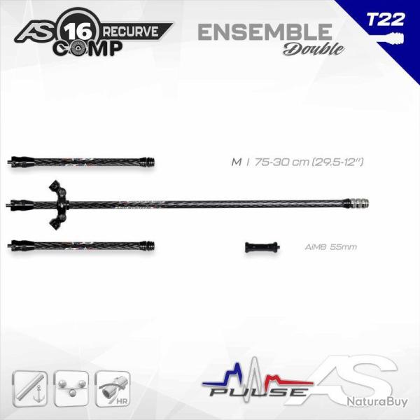 ARC SYSTEME - Kit PULSE RECURVE COMP 16 M 16 : 75-30cm (29.5-12")