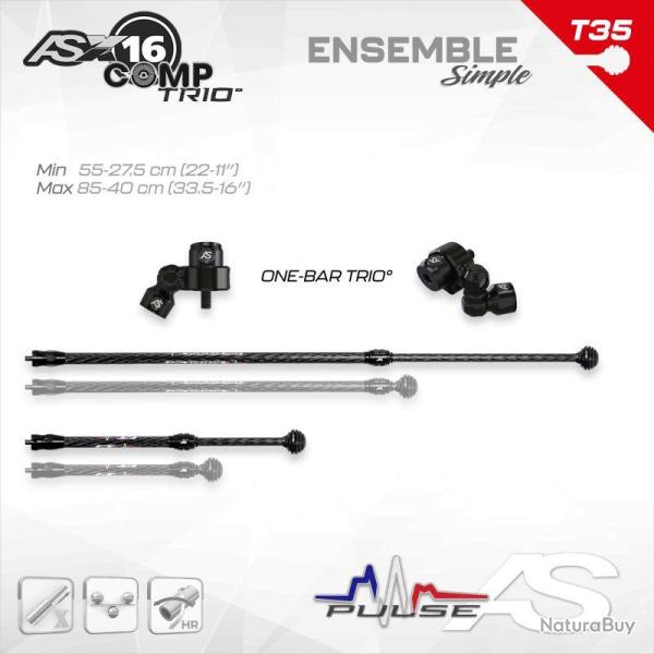 ARC SYSTEME - Kit X-PULSE 16 COMP 35 mm SIMPLE TRIO 2-7-12�