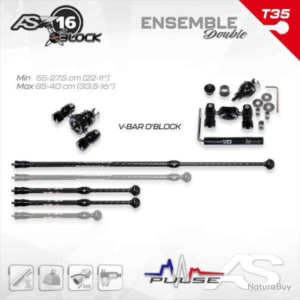 ARC SYSTEME - Kit X-PULSE 16 O'BLOCK DOUBLE 35 mm