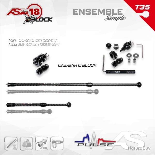 ARC SYSTEME - Kit X-PULSE 18 O'BLOCK GAUCHER (LH) 35 mm