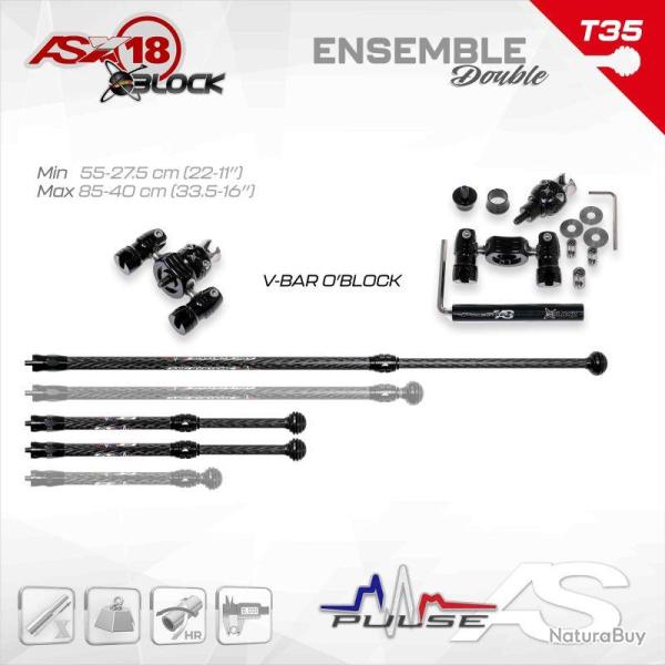 ARC SYSTEME - Kit X-PULSE 18 O'BLOCK DOUBLE 35 mm