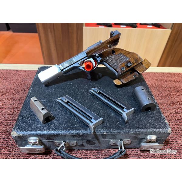 PISTOLET UNIQUE DES 69 CALIBRE 22LR - MALLETTE - 3 CHARGEURS - CONTREPOIDS - OCCASION