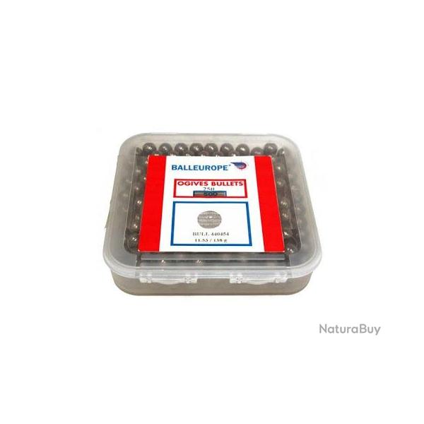 Boulets BALLEUROPE Cal:45 - Diam:.451" - 136grs / 11.46g - Boite de 250 unit�s