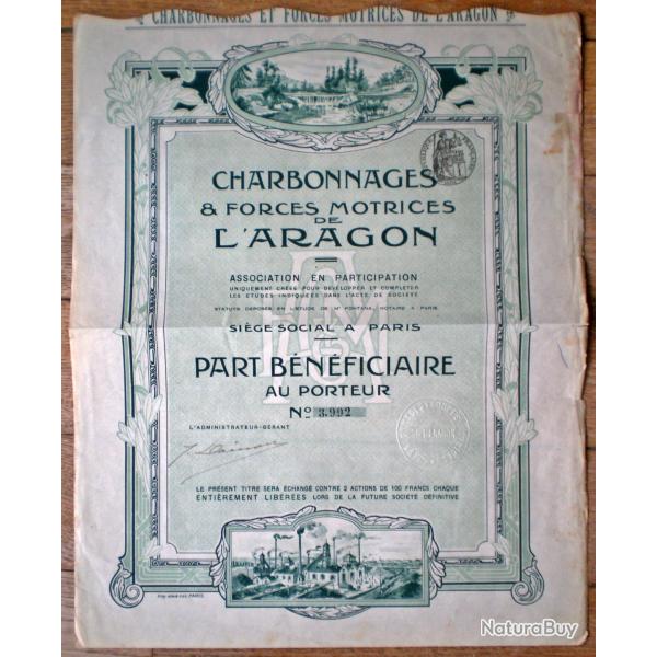 France Espagne Charbonnages et Forces Motrices de l'Aragon Action