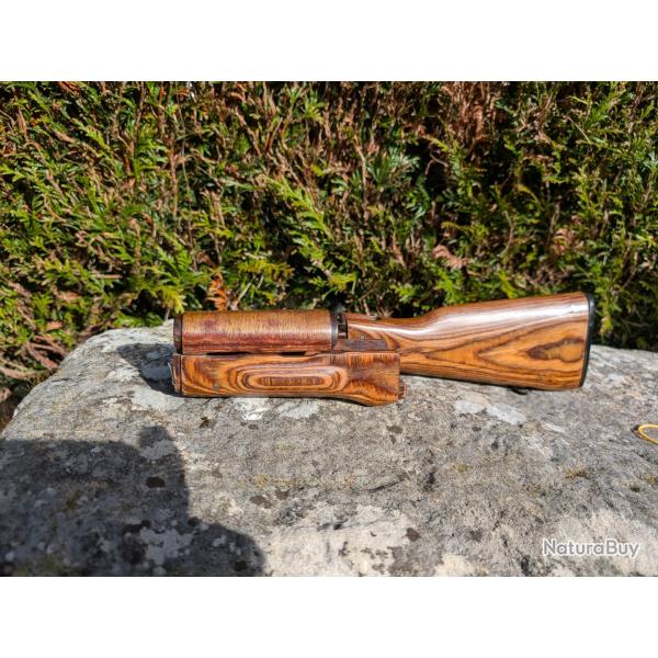 Kit bois pour AK et AKM garde main et crosse bois 2