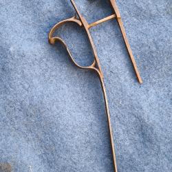 Pontet et pi&egrave;ces grav&eacute;es de fusil de chasse XIXe si&egrave;cle
