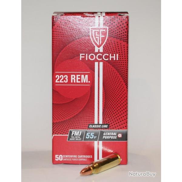 lot de 500 cartouches Fiocchi, 223 remington , 55 Grains FMJ