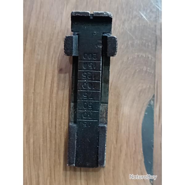 HAUSSE CARABINE SANS RESSORT GRADUEE 15 - 200