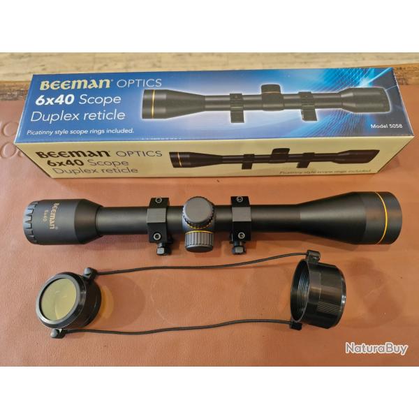 Lunette beeman 6x40 ret duplex