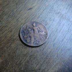monnaie 5 centimes daniel dupuis 1908