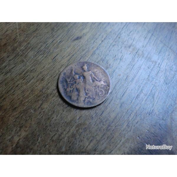 monnaie 5 centimes daniel dupuis 1908