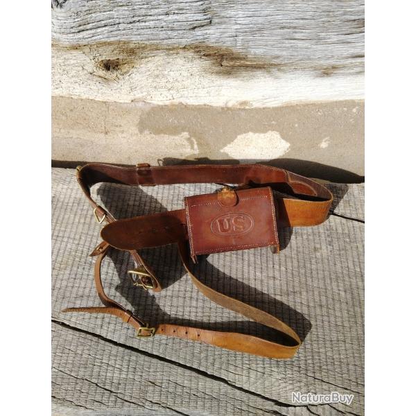 Ceinturon complet avec cartouchi�re mckeever 30-40krag