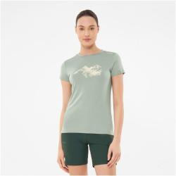Tee Shirt Randonn&eacute;e Femme Bambou Viking Lenta Bamboo Light Lady Vert