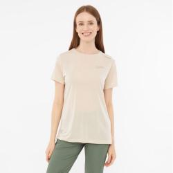 Tee shirt randonn&eacute;e femme en bambou VIKING Morain Bamboo Lady Beige