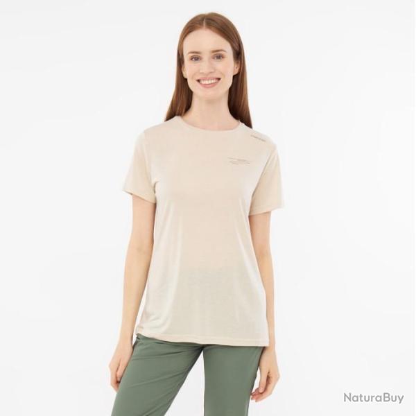 Tee shirt randonn�e femme en bambou VIKING Morain Bamboo Lady Beige