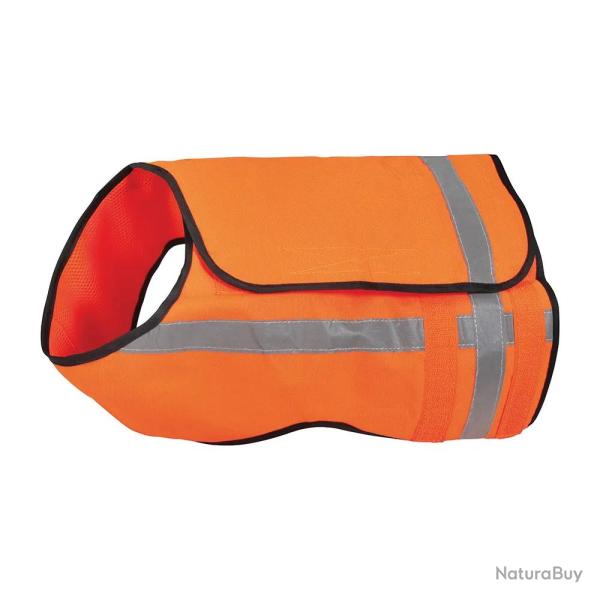Gilet de s�curit� chien Stepland orange fluo en M/L