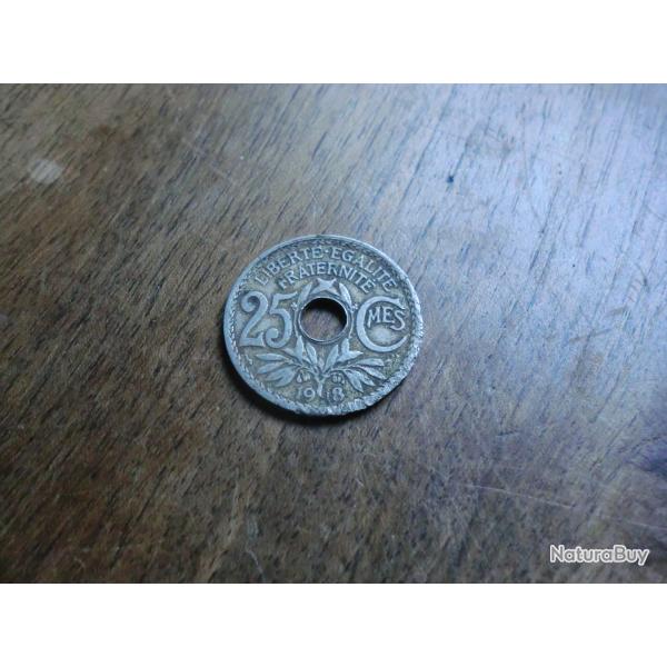 monnaie 25 centimes lindauer  1918