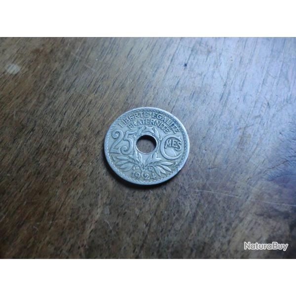 monnaie 25 centimes lindauer  1924