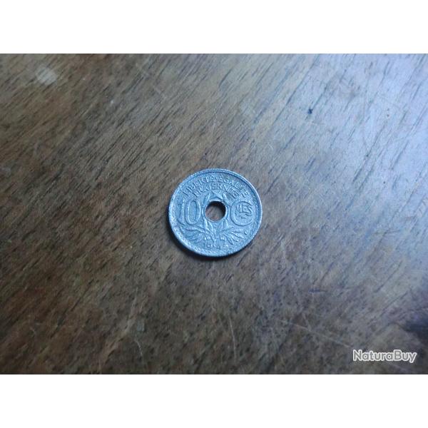 monnaie 10 centimes lindauer  1945