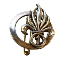 Insigne de b&eacute;ret du 1&deg; REC ( argent&eacute; ) Coinderoux