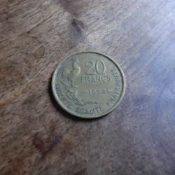 monnaie 20 francs G guiraud  1952