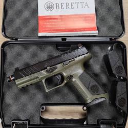 Pistolet BERETTA mod APX A1 FS Tactical - Optic ready, filet&eacute; - Finition OD - 9x19 + Mallette (Occas