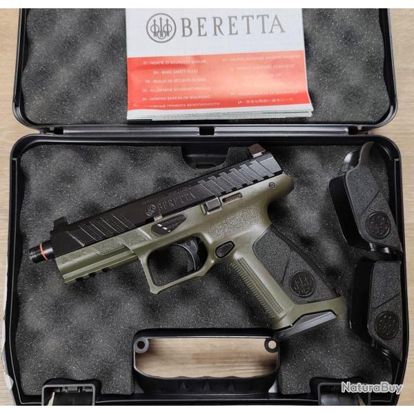Pistolet BERETTA mod APX A1 FS Tactical - Optic ready, filet� - Finition OD - 9x19 + Mallette (Occas