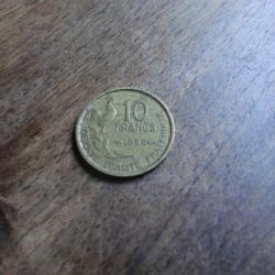 monnaie 10 francs G guiraud  1952