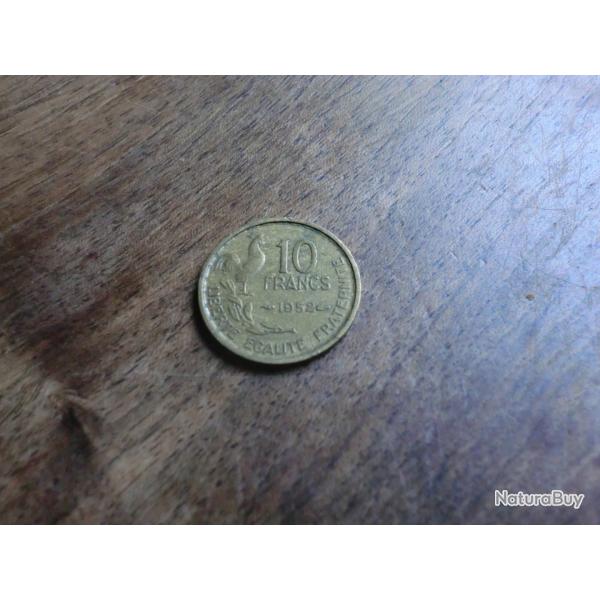 monnaie 10 francs G guiraud  1952