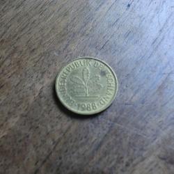 monnaie 5 pfenning 1988